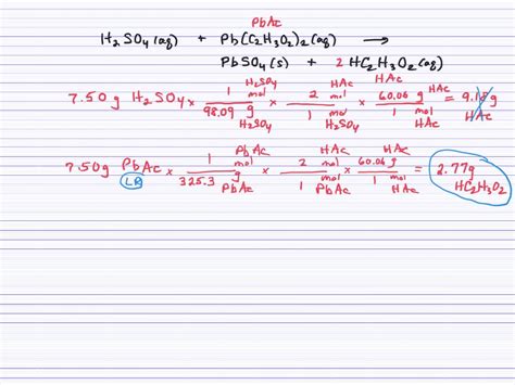 ⏩SOLVED:Solutions of sulfuric acid and lead(II) acetate react to… | Numerade