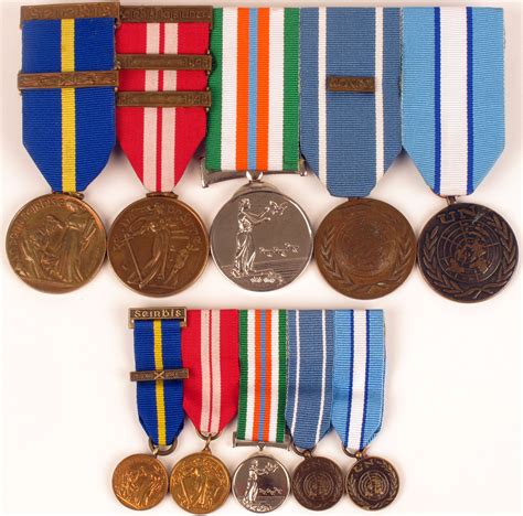 An Irish Defence Forces group of five medals, with five miniatures at Whyte's Auctions | Whyte's ...