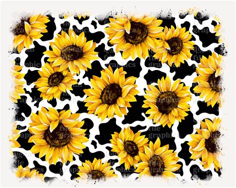 Aggregate more than 85 cow print and sunflower wallpaper best - in ...