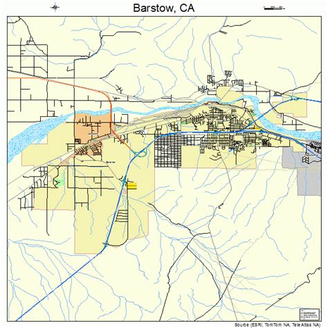 Barstow California Street Map 0604030