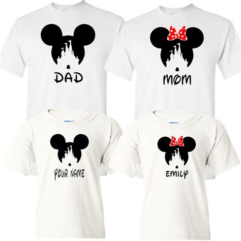 Custom Family Disney Shirts Mom, Dad, Son and Daughter Disney Shirts-2018 Family Disney Land ...