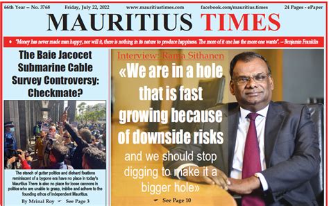 Mauritius Times ePaper Friday 22 July 2022 – Mauritius Times