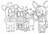 FNAF Foxy Coloring Pages sketch template
