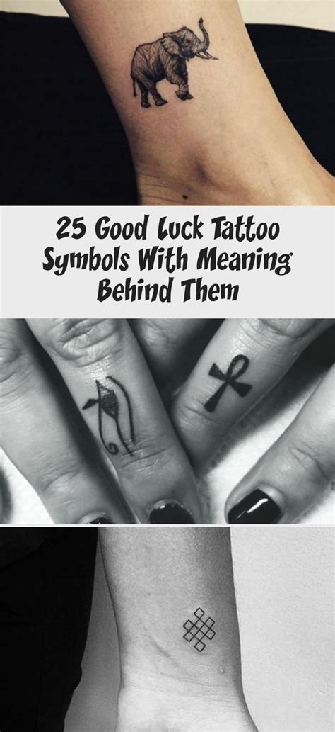 Symbols Of Luck Tattoos