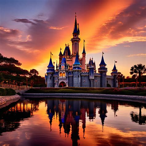 Magic Kingdom castle towers in the foreground by Vinicius Lara - Playground