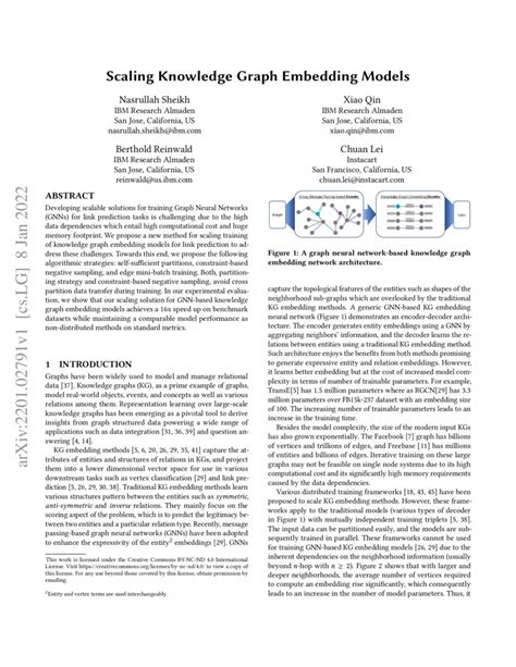 Scaling Knowledge Graph Embedding Models | DeepAI