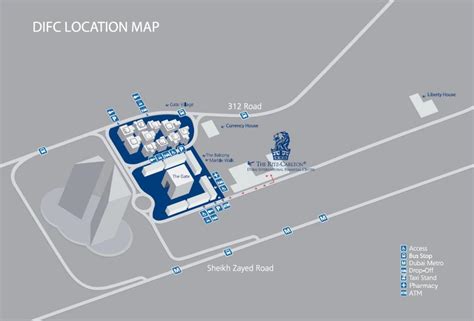 DIFC Dubai map - Dubai DIFC map (United Arab Emirates)