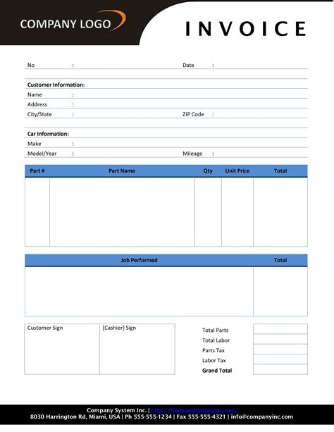 Invoice Template For Open Office | Invoice Template Ideas