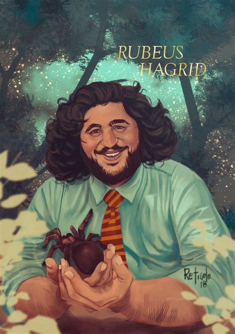 Rubeus Hagrid Young Hagrid Aragog | Harry potter illustrations, Harry potter characters, Harry ...