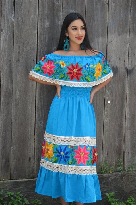 Dresses | Mexican embroidered dress, Traditional mexican dress, Mexican ...