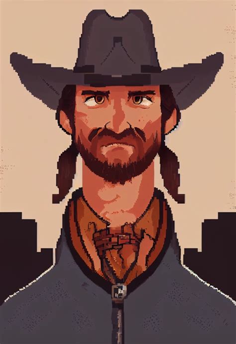 A cowboy, in Wild West style, game art image, in | Midjourney | OpenArt