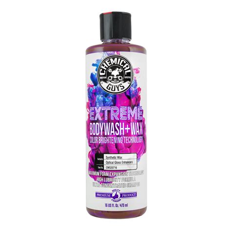 Chemical Guys Extreme Bodywash & Wax Car Wash Soap with Color ...