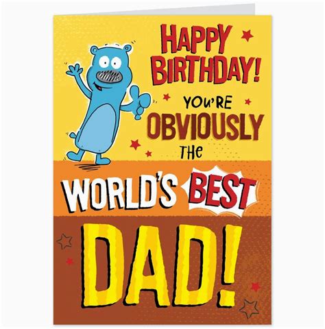 Printable Birthday Cards Dad - Printable Blank World