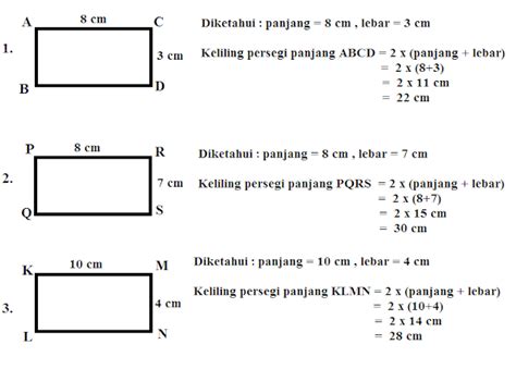 Contoh Soal Matematika Kelas Sd Menghitung Keliling Persegi Panjang | Hot Sex Picture