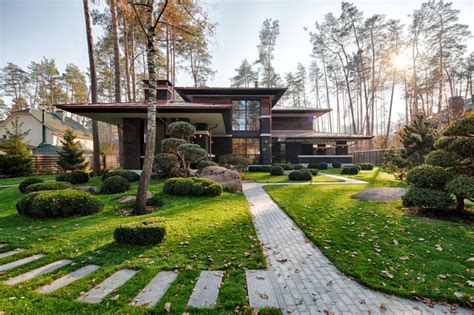 A Contemporary Prairie House by Yunakov Architecture in Kiev, Ukraine