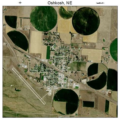 Aerial Photography Map of Oshkosh, NE Nebraska