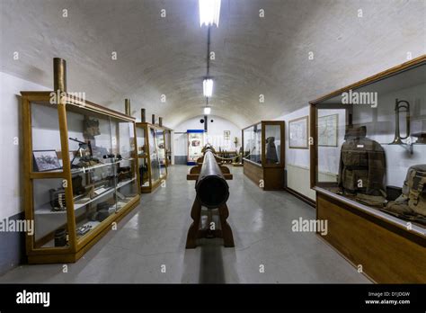 Belgium. The museum (former armory) at fort Eben Emael, taken by german paratroopers in a daring ...