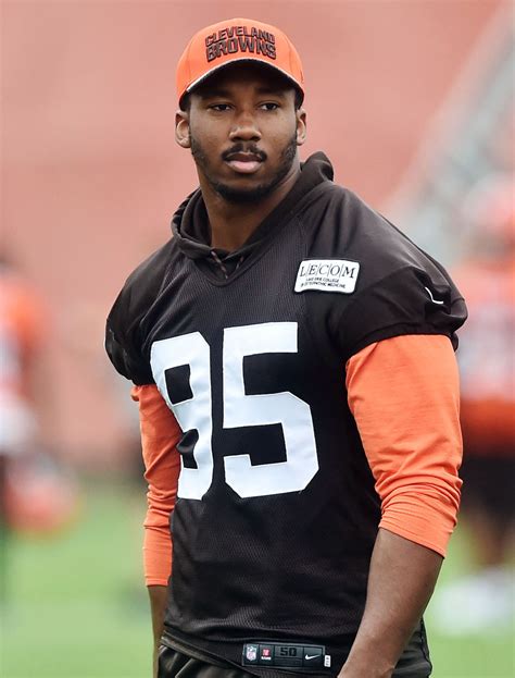 Myles Garrett is dealing with an injury at Cleveland Browns OTAs