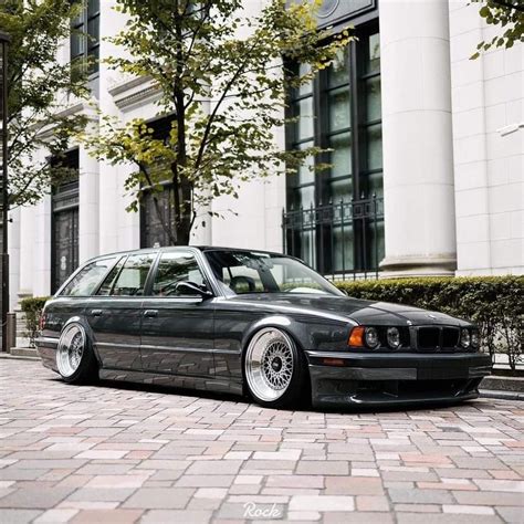 Stanced bmw e34 touring with m5 engine swap and air suspension – Artofit