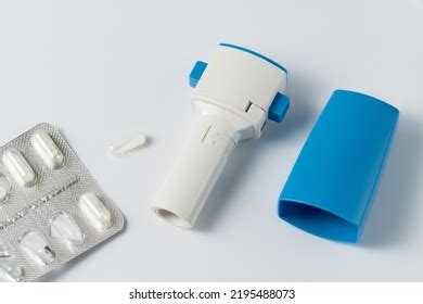 Inhaler Bronchodilator Medical Powder Capsules Prevention Stock Photo ...