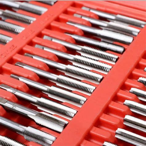 110Pc Metric Tap And Die Set Carbon Steel Screw Threading Heavy Duty ...