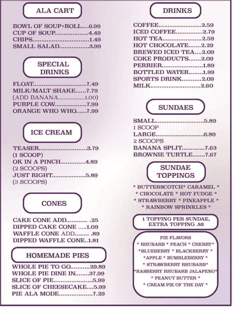 Menu – Purple Pie Place