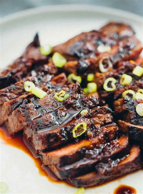 Grilled Asian Marinated Flat Iron Steak - Grilled Flat Iron Steak Recipe