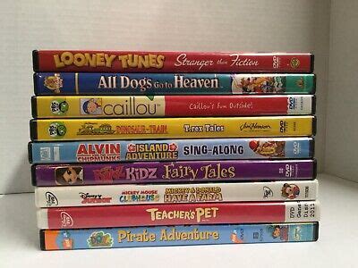 DVD LOT CHILDREN'S Movie DVD Lot X9 DVD's Nick Jr PBS MGM Kids Disney ...