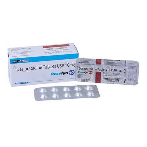 Desloratadine 10 Mg TABLET at Rs 112/stripe | डेसलोरेटाडाइन टैबलेट in ...