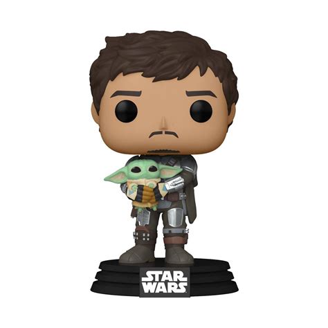 Funko POP! Star Wars: The Mandalorian Unmasked with The Child 4.75-in ...