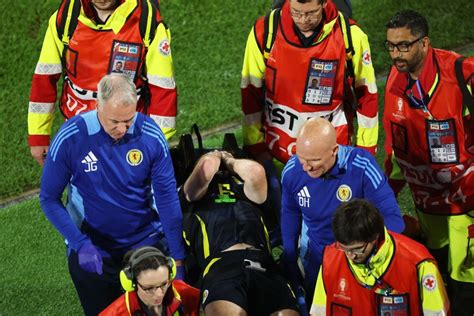 Kieran Tierney injury update after Scotland defender stretchered off ...