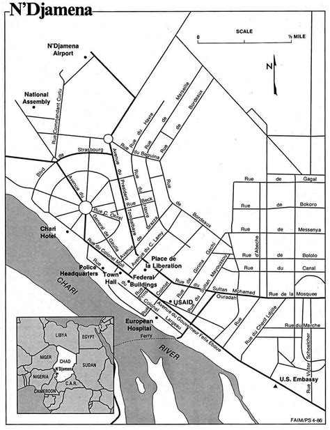 Ndjamena City Map - N039djamena • mappery