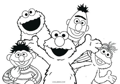 Printable Sesame Street Coloring Pages PDF - Coloringfolder.com | Sesame street coloring pages ...