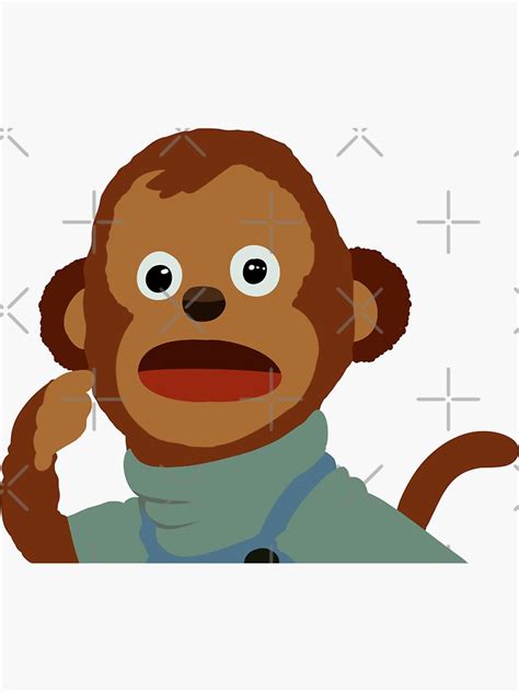 "Kento Shocked Monkey Meme" Sticker by cucuy | Redbubble