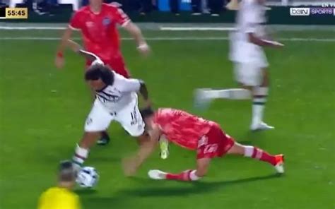 Real Madrid legend Marcelo sent off in tears after accidentally breaking opponent's leg (Video ...