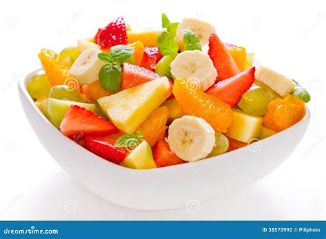 Fruit salad in the bowl stock photo. Image of salad, pineapple - 38570992