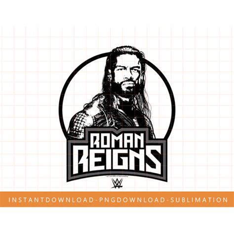 WWE Roman Reigns Black And White Epic Logo T-Shirt copy - Inspire Uplift