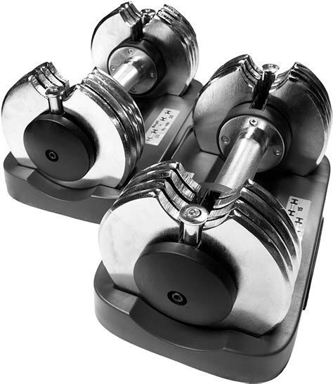 Bayou Fitness 25 LB Pair Dumbbells, Adjustable Dumbbell Set, 25 lb...