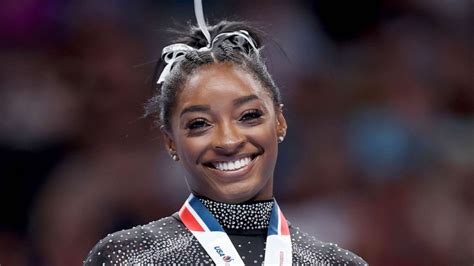 Simone Biles makes gymnastics history as 8-time US national all-around champion - Good Morning ...