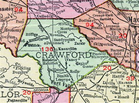 Crawford County Georgia Map - Florri Anna-Diana