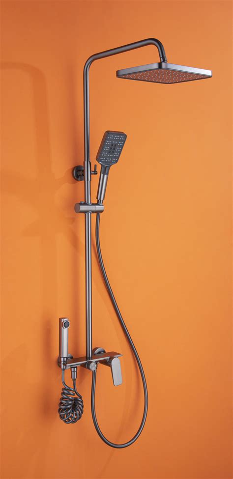 Shower System Thermostatic LED Digital Display Shower Set 4 Function Shower Fixture - China ...