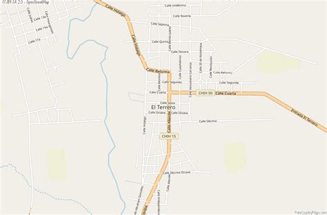 El Terrero Map Mexico Latitude & Longitude: Free Maps