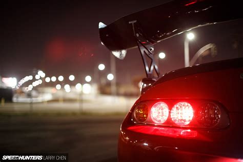 Wallpaper : lights, night, sports car, Speedhunters, Toyota Supra ...