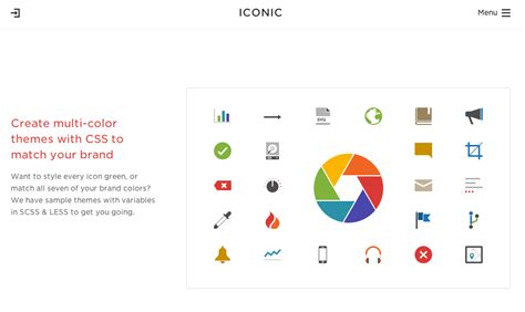 ionic icons | Brand colors, Color themes, Icon