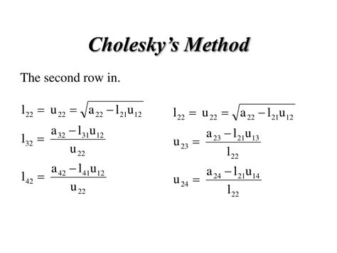 PPT - Lecture 11 - LU Decomposition PowerPoint Presentation, free ...