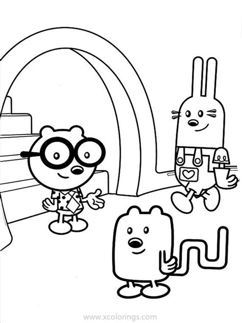 Wow Wow Wubbzy Coloring Pages Wubbzy Widget and Walden - XColorings.com