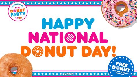 Dunkin' on Twitter: "🎉 It's National Donut Day 🎉 Get the sweet treat ...