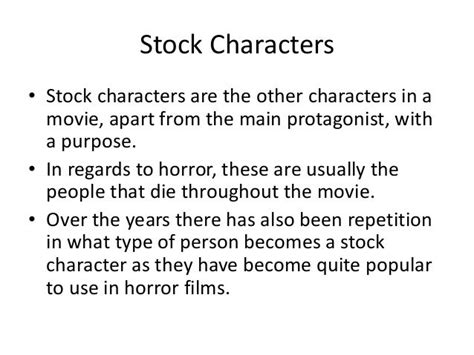 Stock characters