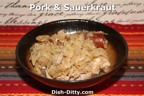 Pork & Sauerkraut Recipe - Dish Ditty