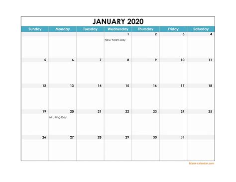 2020 Printable Calander In Excel | Free Letter Templates